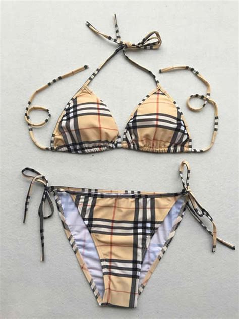 burberry replica bikini|burberry high waisted swimsuit.